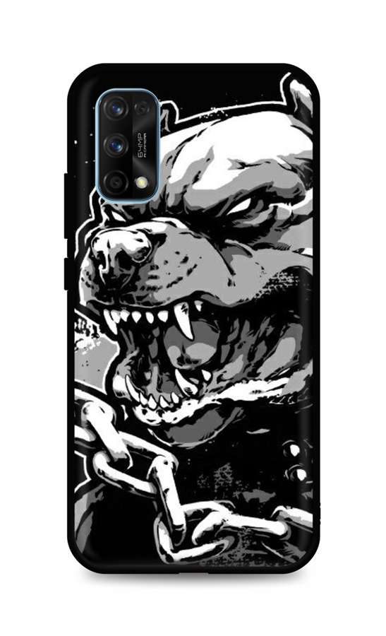 Levně Kryt TopQ Realme 7 Pro silikon Agressive Pitbull 62131 (pouzdro neboli obal na mobil Realme 7 Pro)