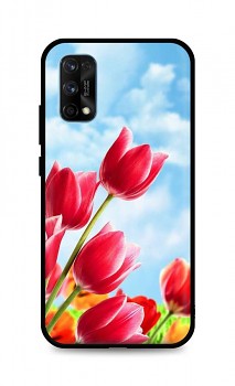 Zadní silikonový kryt DARK na Realme 7 Pro Tulips