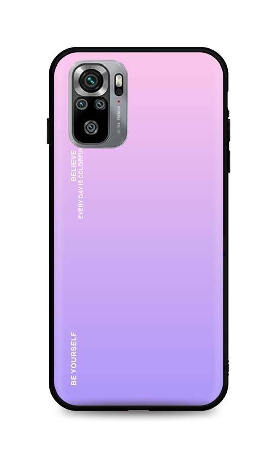 Zadní pevný kryt LUXURY na Xiaomi Redmi Note 10S duhový růžový