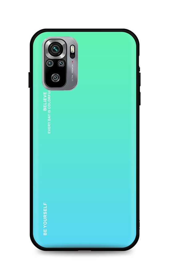 Zadní pevný kryt LUXURY na Xiaomi Redmi Note 10S duhový zelený
