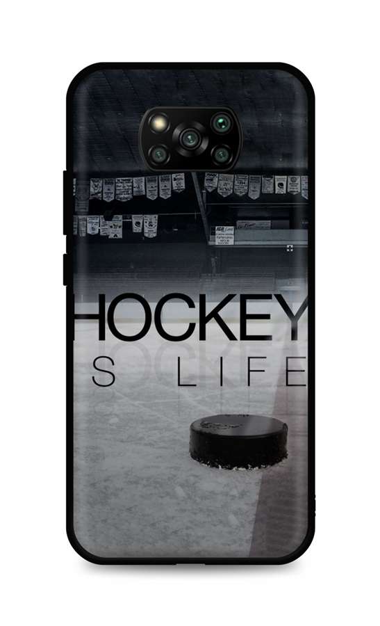 Levně Kryt TopQ Xiaomi Poco X3 Pro silikon Hockey Is Life 62279 (pouzdro neboli obal na mobil Xiaomi Poco X3 Pro)