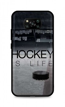 Zadní silikonový kryt DARK na Xiaomi Poco X3 Pro Hockey Is Life