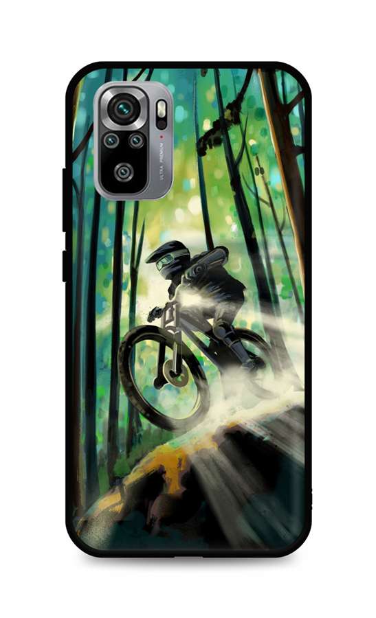 Levně Kryt TopQ Xiaomi Redmi Note 10S silikon Mountain Bike 62304 (pouzdro neboli obal na mobil Xiaomi Redmi Note 10S)