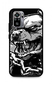 Zadní silikonový kryt DARK na Xiaomi Redmi Note 10S Agressive Pitbull