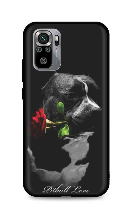 Levně Kryt TopQ Xiaomi Redmi Note 10S silikon Pitbull Love 62381 (pouzdro neboli obal na mobil Xiaomi Redmi Note 10S)