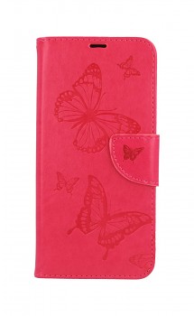 Knížkové pouzdro na Samsung A52 Butterfly růžové