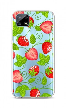 Zadní silikonový kryt na Realme 7i Strawberries