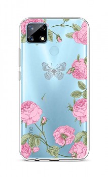 Zadní silikonový kryt na Realme 7i Pivoňky