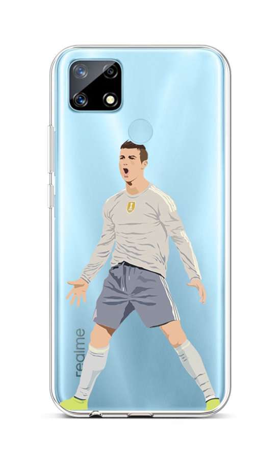 Zadní silikonový kryt na Realme 7i Fotbalista