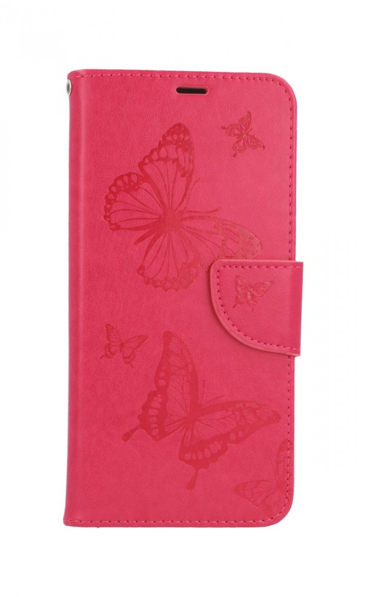 Knížkové pouzdro na Realme 8 Butterfly růžové
