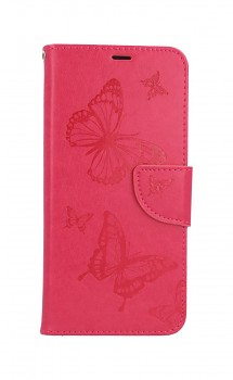 Knížkové pouzdro na Realme 8 Butterfly růžové