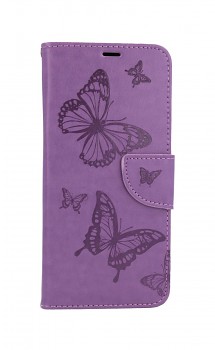 Knížkové pouzdro na Realme 8 Butterfly fialové