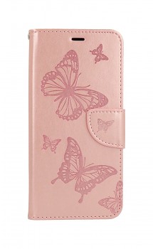 Knížkové pouzdro na Realme 7 Butterfly růžové světlé