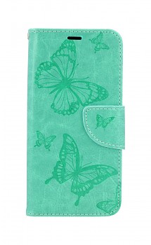 Knížkové pouzdro na iPhone 11 Butterfly zelené