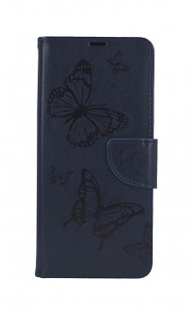 Knížkové pouzdro na Xiaomi Poco X3 Butterfly modré tmavé