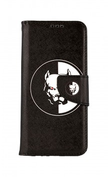 Knížkové pouzdro na Realme 8 Černobílý pitbull