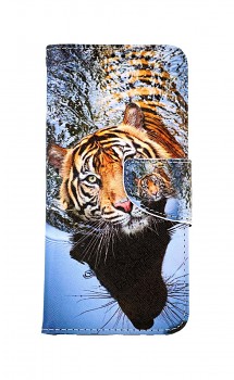 Knížkové pouzdro na Realme 8 Hnědý tygr