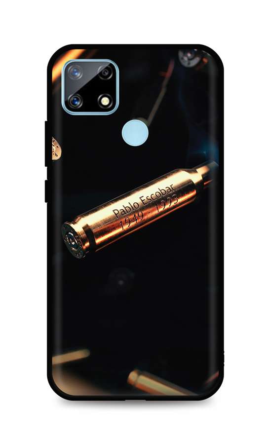 Zadní silikonový kryt DARK na Realme 7i Pablo Escobar Bullet