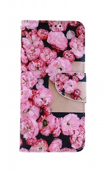 Knížkové pouzdro na Realme 8 Růžové květy