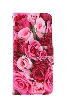 Knížkové pouzdro na Realme 8 Růžové růžičky 