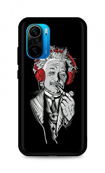 Zadní silikonový kryt DARK na Xiaomi Poco F3 Albert Einstein