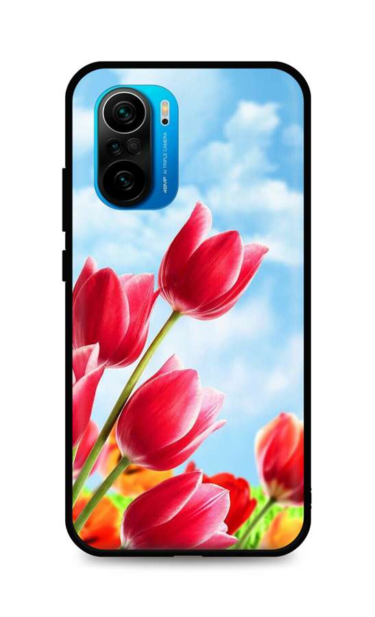 Levně Kryt TopQ Xiaomi Poco F3 silikon Tulips 62758 (pouzdro neboli obal na mobil Xiaomi Poco F3)