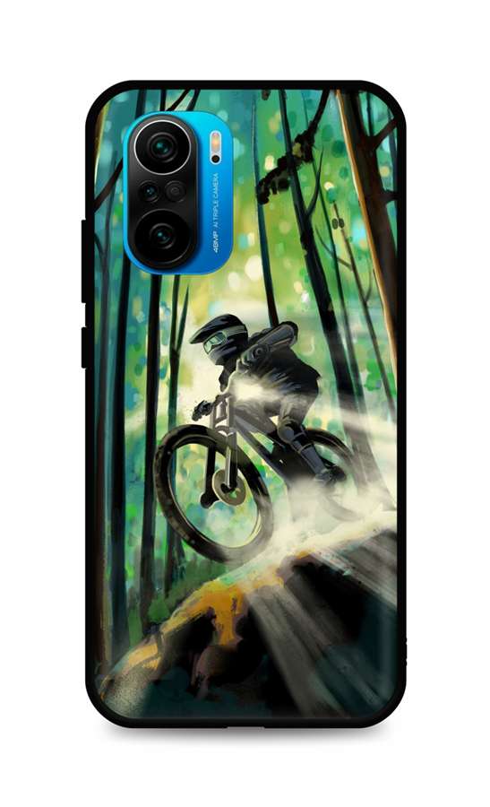 Levně Kryt TopQ Xiaomi Poco F3 silikon Mountain Bike 62771 (pouzdro neboli obal na mobil Xiaomi Poco F3)