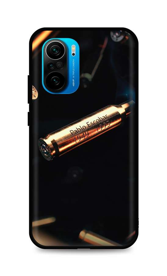 Zadní silikonový kryt DARK na Xiaomi Poco F3 Pablo Escobar Bullet