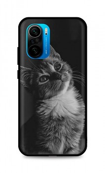 Zadní silikonový kryt DARK na Xiaomi Poco F3 Cute Cat