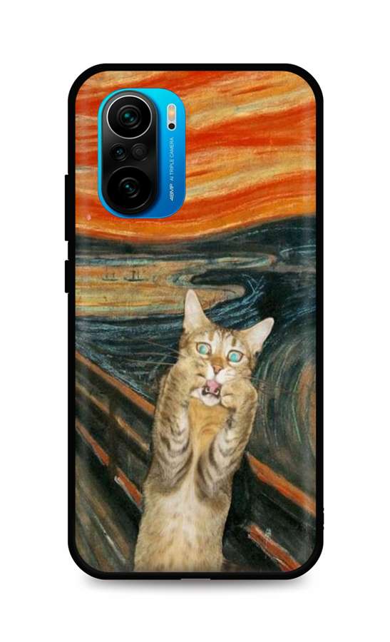 Levně Kryt TopQ Xiaomi Poco F3 silikon Scared Cat 62796 (pouzdro neboli obal na mobil Xiaomi Poco F3)
