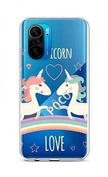 Zadní silikonový kryt na Xiaomi Poco F3 Unicorn Love