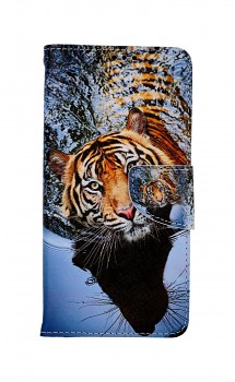 Knížkové pouzdro na Samsung A52 Hnědý tygr