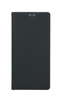 Knížkové pouzdro Luna Carbon Book na Samsung S21 Plus černé
