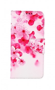 Knížkové pouzdro na Samsung A32 Růžové kvítky 