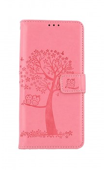 Knížkové pouzdro na Realme 7 Růžový strom sovičky