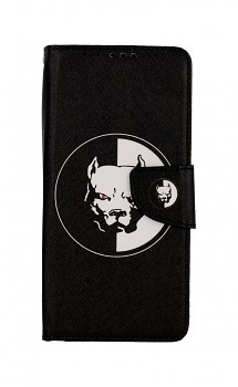 Knížkové pouzdro na Realme 7i Černobílý pitbull