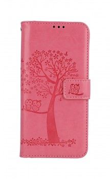 Knížkové pouzdro na Realme 8 Růžový strom sovičky