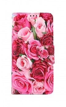Knížkové pouzdro na Realme 7 Růžové růžičky