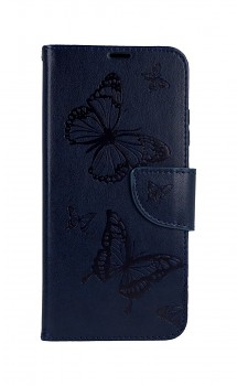 Knížkové pouzdro na Xiaomi Redmi Note 10 Butterfly modré tmavé