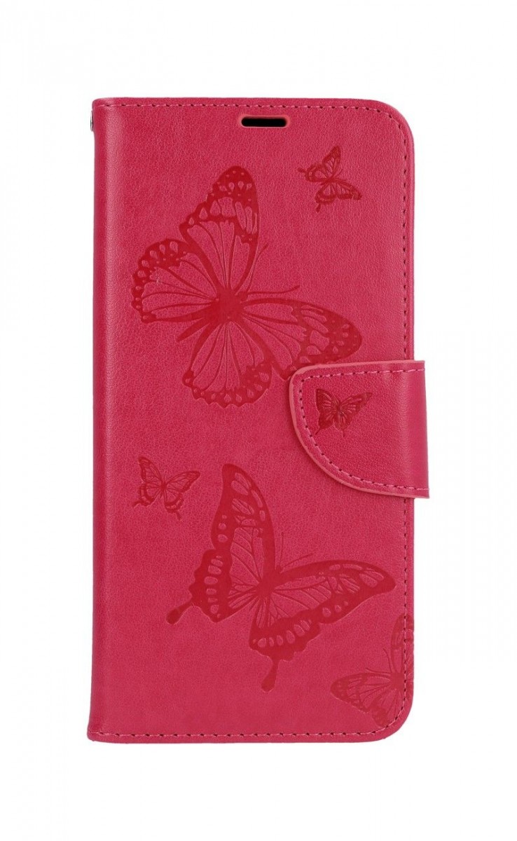 Knížkové pouzdro na Xiaomi Redmi Note 10 Butterfly růžové