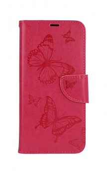 Knížkové pouzdro na Xiaomi Redmi Note 10 Butterfly růžové