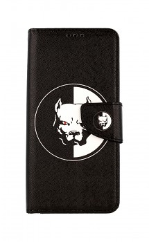 Knížkové pouzdro na Realme 7 Černobílý pitbull