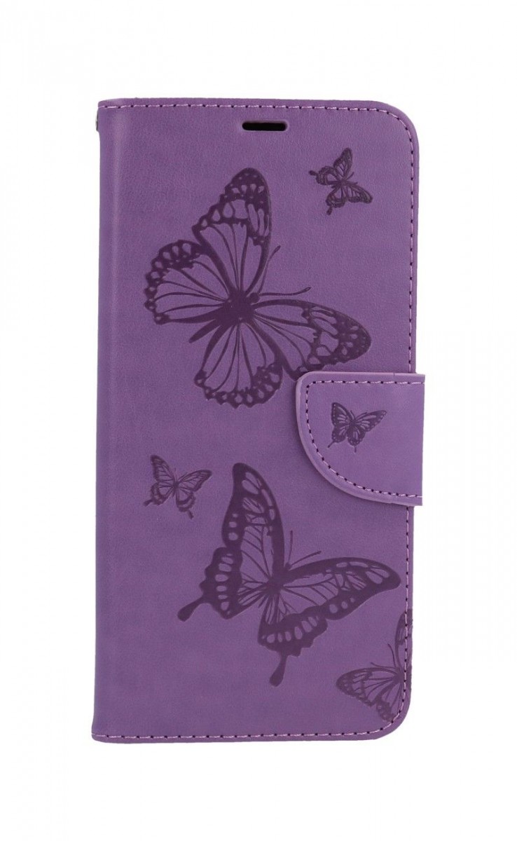 Knížkové pouzdro na Xiaomi Poco M3 Butterfly fialové