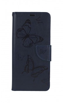 Knížkové pouzdro na Xiaomi Redmi Note 10 Pro Butterfly modré tmavé