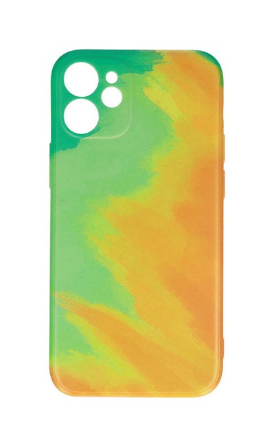 Kryt Pop iPhone 12 silikon zeleno-žlutý 63547 (pouzdro neboli obal na mobil iPhone 12)