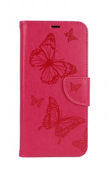 Knížkové pouzdro na Samsung A22 Butterfly růžové