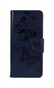 Knížkové pouzdro na Samsung A32 5G Butterfly modré tmavé