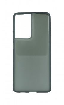 Zadní silikonový kryt na Samsung S21 Ultra Window tmavý