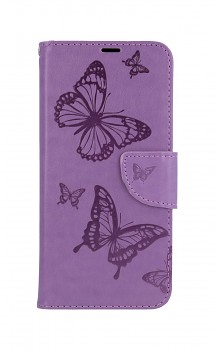 Knížkové pouzdro na Xiaomi Redmi Note 10S Butterfly fialové