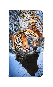 Knížkové pouzdro na iPhone 11 Hnědý tygr